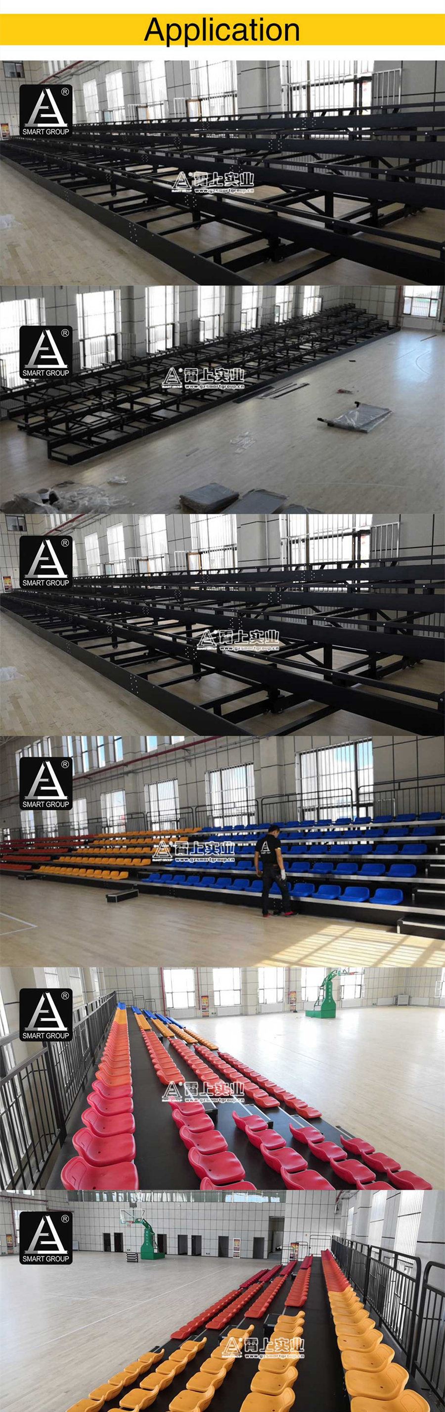 Indoor Stadium Bleacher Seating Retractable