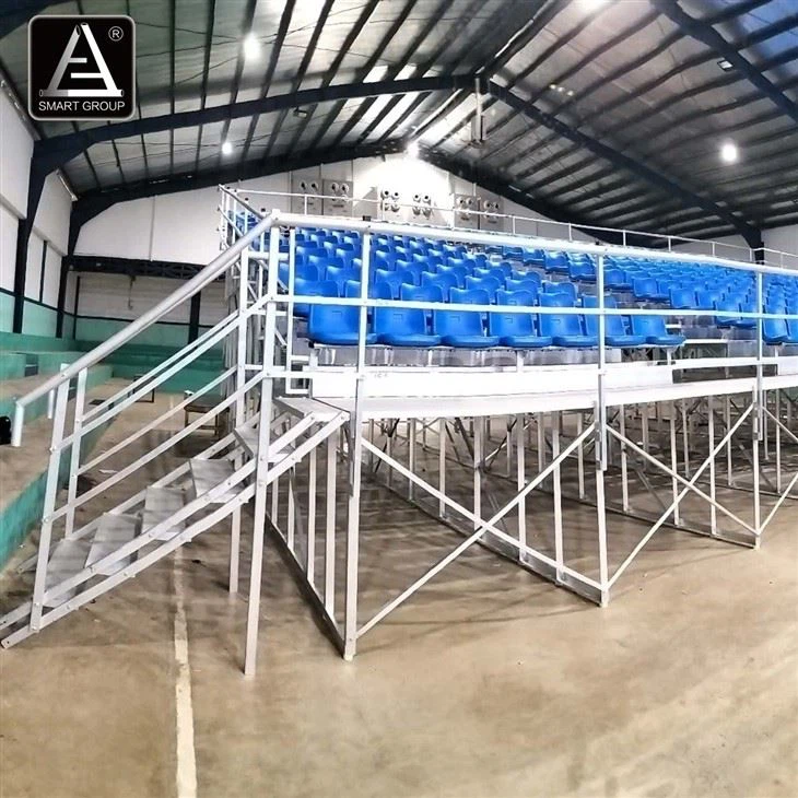 Portable Mobile Aluminum Bleachers Seating System | Guardrails for Sale high quality